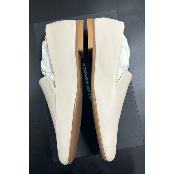 Club Monaco NIB Sofii Leather Loafer Flats in Bone Size EU 37 / US 7 MSRP $179 - Picture 3 of 8